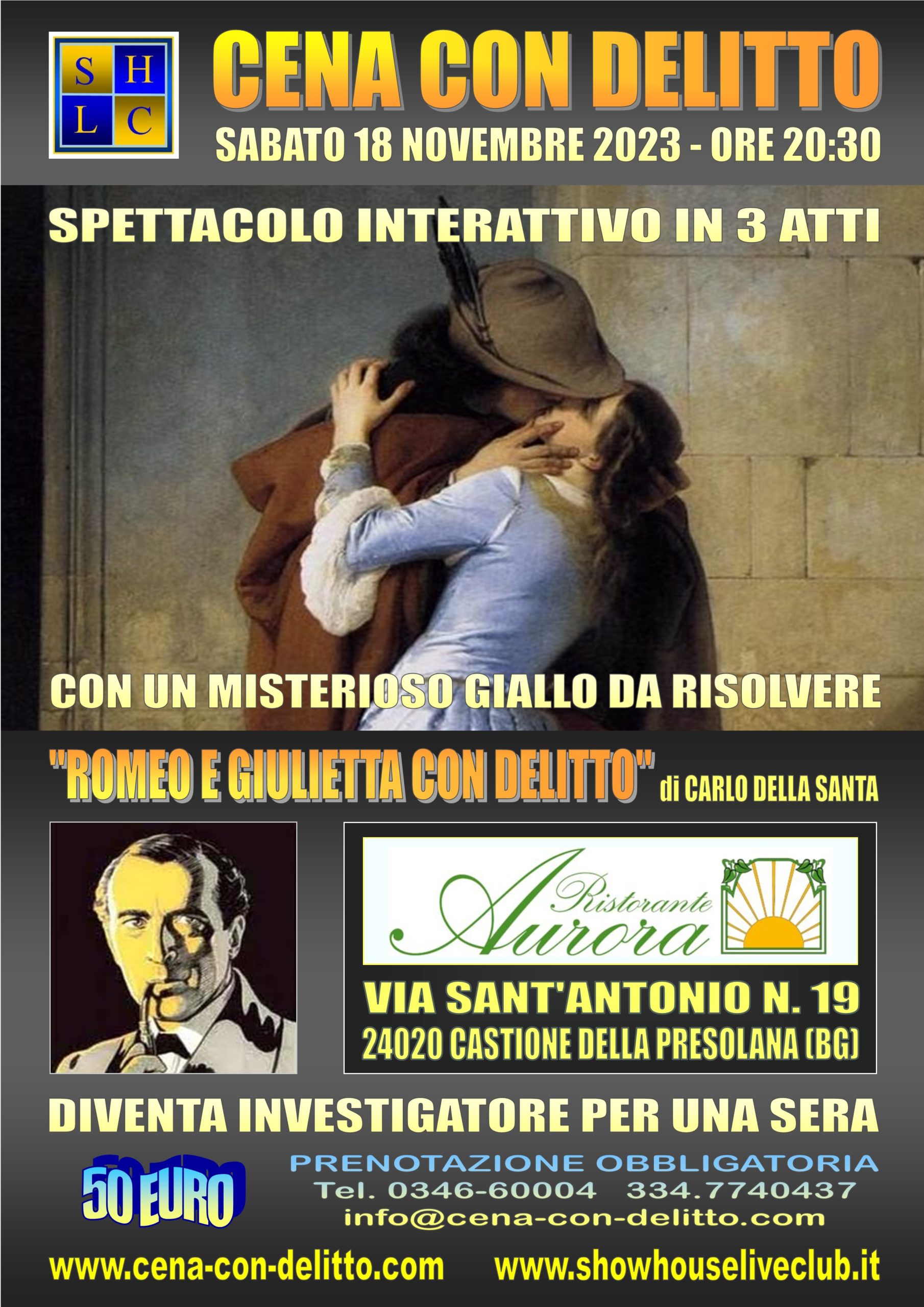 Cena con delitto - Romeo e Giulietta con delitto - Sito ufficiale  Valseriana e Val di Scalve